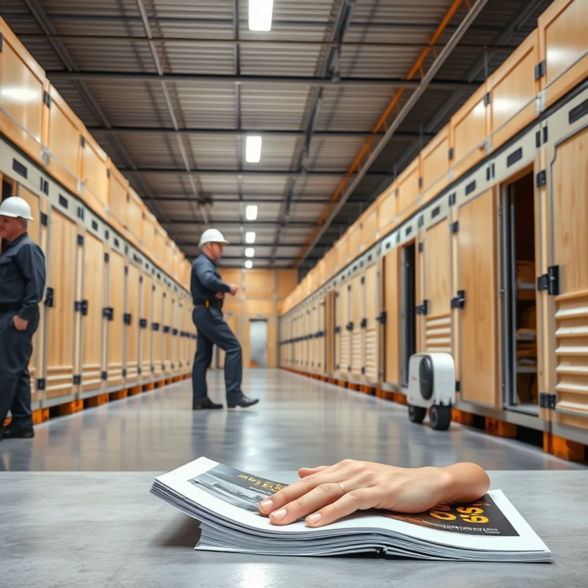 Clean climate-controlled warehouse storage vaults housing restored household contents safely