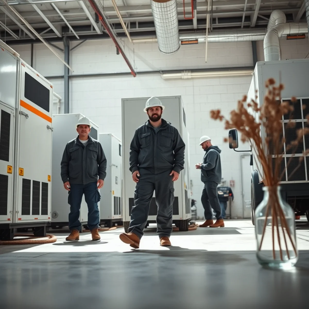 Commercial desiccant dehumidifier drying lower-level commercial facility near Susquehanna River